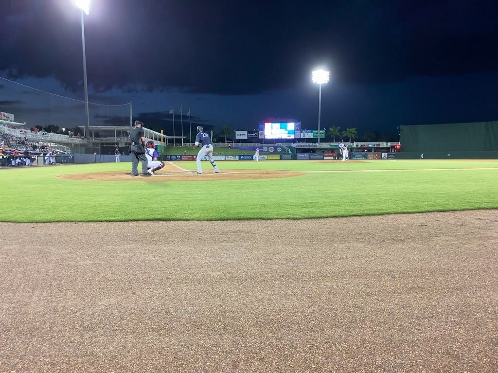 Anthony Garcia plate appearance, Tampa Tarpons at Hammond Stadium, Fort Myers, FL